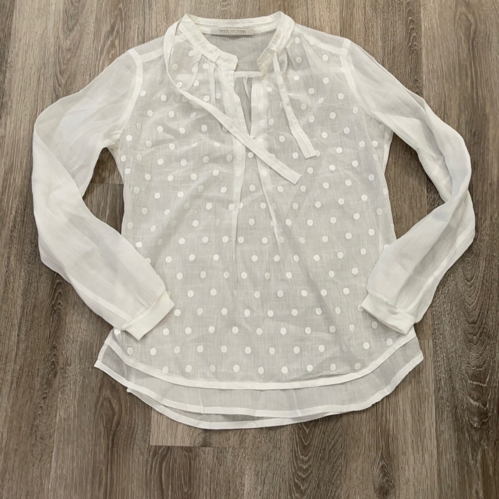 Beate Heymann street couture white dot blouse 2